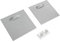 Aufhänger Set selbstklebend für Glas- Metall- Aluminium- Spiegel- Holz Wandbilder silber Wandhalterung Zubehör inklusive Abstandshalter transparent selbstklebende Haftbleche