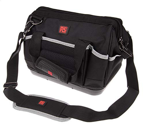 RS PRO Polyester Werkzeugtasche mit Reißverschluss, 200mm x 310 mm x 210 mm Schultergurt