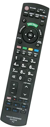 ALLIMITY N2QAYB000490 sub N2QAYB000353 Telecomando Replace Fit for Panasonic Viera TV TX-L32V10E TX-L37V10B TX-L37V10E TX-LF37S10 TX-P42G15B TX-P42V10 TX-P42V10B TX-P42V10E TX-P46G15B