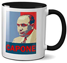 SMARTYPANTS Al Capone Hope Mug- Gangster American Italian Classic Film Movies Vintage Gifts Ceramic Handle Idea Heavy Duty Handle Dishwasher and Microwave Safe Birthday
