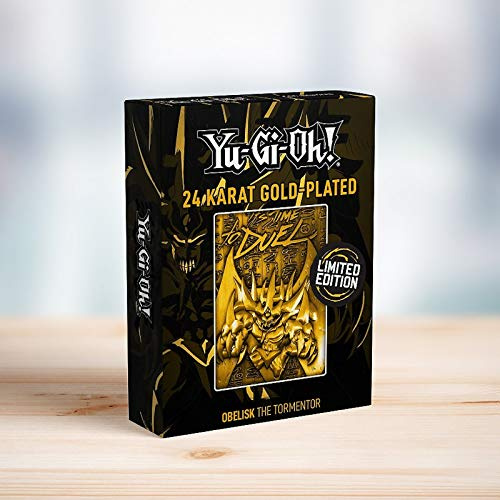 Fanattik YuGiOh! Limited Edition 24K Gold Metal God Card Obelisk The Tormentor