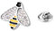 BRERA 67 - broches et pins pour femme en metal en forme de abeille avec strass, broche femme vetement, broche homme pins, mini broche bijoux, pince decollete femme