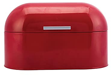KARACA Roe Dustin Bread Bin, Red