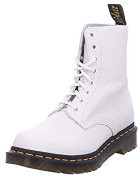 Dr. Martens 8 Eye Boot Springerstiefel, Optical White Virginia, 39 EU