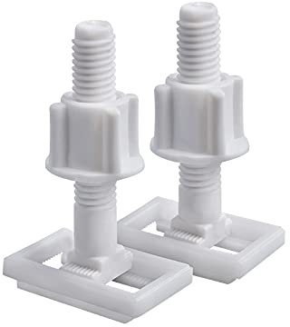 Rectangular toilet seat bolt Universal plastic fixing hinge with nut and washer Split toilet One-piece toilet bottom installation 2pc
