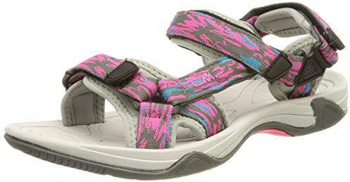 CMP Kinder Hamal Hiking Sandal, Purple Fluo-Ghiaccio, 31