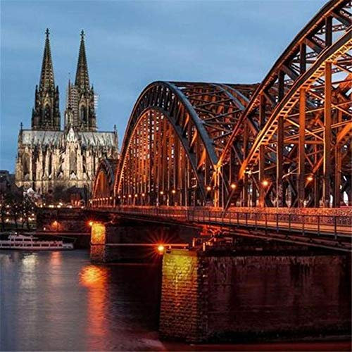 Yingxin34 Puzzle Klassisches 3000 Teile (Kölner Dom, Deutschland) Puzzle -48.03x31.88 Zoll (122 x 81cm)