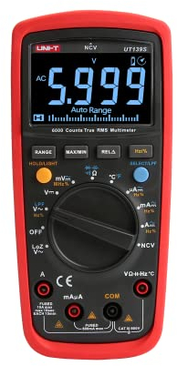 Uni-T Mie0361 UT139S Multimeter Universal, Schwarz/Rot, 17,5 x 8,1 x 4,8 cm