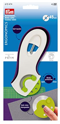 Prym 610474, 45 mm Rollschneider, Weiß