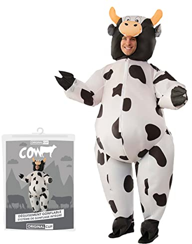 AirSuit® Vaca Camello Inflable | Traje Peculiar| Tamaño Adulto 160 a 190cm | Poliéster Cómodo | Resistente | Sistema de inflación Incluido | OriginalCup®