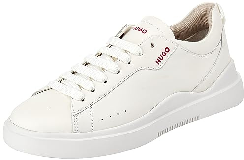 Leather-Upper Trainers with Cupsole Construction