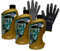 ILODA Schutzhandschuhe + 3x MPM 1Liter 5W-30 Premium Synthetic C2 Citroen Peugeot Motoröl, ACEA C2, API SN, API CF