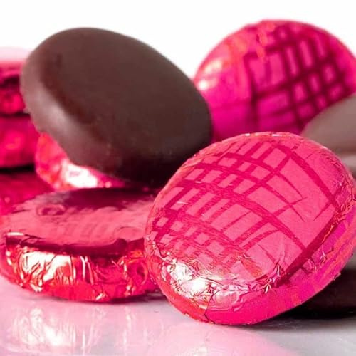Whitakers Dark Chocolate Creams - Foiled Fondant Cremes Plastic Tub (Raspberry, 1kg)