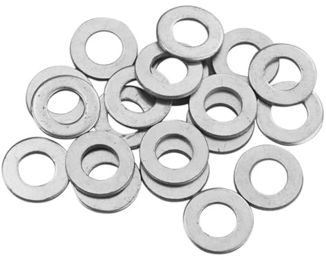 M8 Stainless Steel Washers, 15mm x 1.5mm Flat Penny Round Spacers (20 Pack)