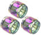 WratryParts 3pcs Replacement Straight Fat Glass Tube Tank For Skrr-S RTA Tank (Multicolor Fat)