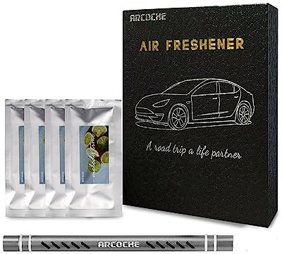 Arcoche Auto-Lufterfrischer, Duft mit Diffusor, entworfen für Tesla-Auslassöffnung, Model 3 & Y-Zubehör, Grauer Diffusor, Melodie-Zeitdüfte