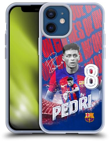 Head Case Designs Offizielle FC Barcelona Pedri 2023/24 Erstes Team Gelhülle [Militärischer Schutzgrad] Kompatibel Mit Apple iPhone 12 Mini Und Kompatibel Mit MagSafe