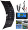 Kit De Panel Solar Flexible (100W 200W 300W 400W 500W 600W) + Controlador De 40 A, Panel Solar PortáTil De AlimentacióN Usb De 12 V Para Autocaravana/Techo/Barco/Coche/Camping, Ultrafino,1x100W