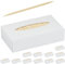 Relaxdays Set de 12000 Palillos Dientes, Madera, 6,5cm, Mondadientes Higiene Dental, Aperitivos y Manualidades, Natural, 6,5 cm