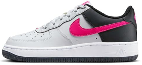 Nike Dunk Low Chaussures pour homme, Blanc/obsidienne foncé/rose féroce, 4.5 Big Kid