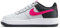 Nike Dunk Low Chaussures pour homme, Blanc/obsidienne foncé/rose féroce, 4.5 Big Kid