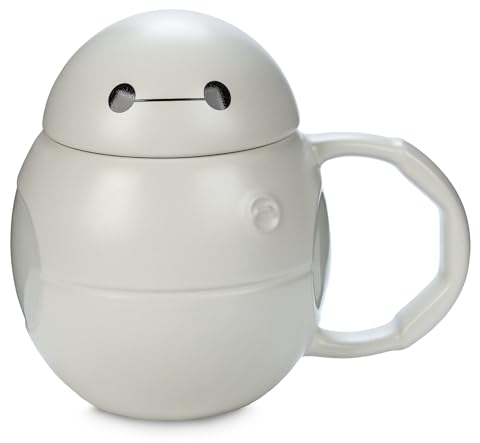 Disney Offizielle Baymax-Tasse mit Deckel Big Hero 6, Einweihungsgeschenke für Männer, Frauen und Kinder