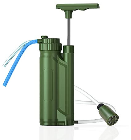 Jemora Portable Reverse Osmosis Water Filter Pump Outdoor Water Purification System Survial Gear for Camping Hiking Travel Emergency Preparedness