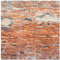 wandmotiv24 Quadratische Fototapete alte Ziegelwand Backstein, selbstklebende Strukturtapete 260g - Extra-Groß - (200x200cm) M0045