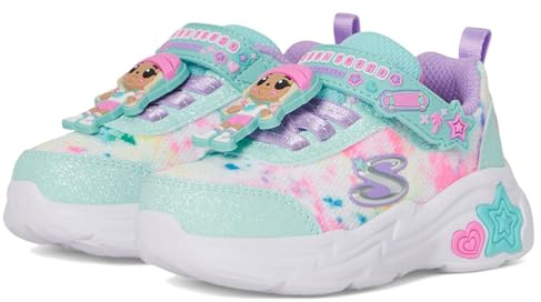 Skechers Snuggle Sneaks - Skech Squad 302214N-MTMT, Girl Sneakers,Sports Shoes, Mint, 24 EU
