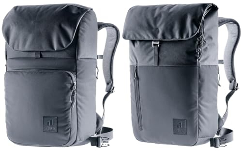 deuter UP Sydney nachhaltiger Tagesrucksack (22 L), Schwarz & UP Seoul nachhaltiger Tagesrucksack (16+10 L), Schwarz