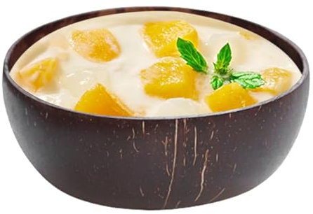 Gobelets en coquille de noix de coco – Bols naturels polyvalents faits à la main, bols rustiques résistants à l'usure, gobelets portables pour boissons, crème glacée, eau