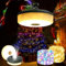 Camping String Lights 10M,2 in 1 RGB & Warm USB Fairy Lights 8 Lighting Modes,Rechargeable tent lights 30s Roll up Portable Stowable String Light for Garden,Gazebo,Camping,Party,Christmas