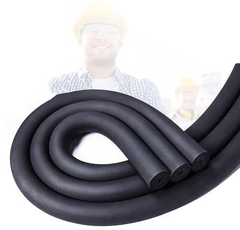 Rohrisolierung Schaumstoffschlauch Flexible Rohrisolierung 1.70m Frostschutz-Isolierrohr für Kalte Und Heiße Wasserrohre ID 6.0mm-60.0mm, Dicke 9.0mm(ID 6.0mm)