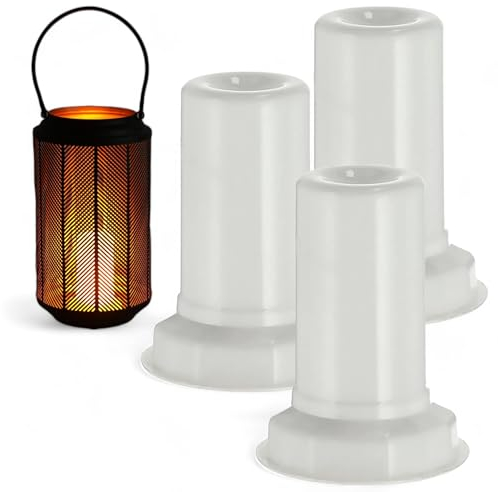 MIJOMA SMD LED-Flammenlicht mit Timer – Flackerndes Kerzenlicht-Effekt, Kunststoff, 9x7,5 cm, Batteriebetrieben, Ideal für Laternen, Teelichter und Kerzengläser (3)