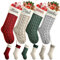 Lifemaison Weihnachtsstrumpf Personalisiert 46cm Große Klassische Gestrickt Bestickte Nikolausstrumpf mit Namen Weihnachtssocken Kamin Hängenden Strumpf für Feiertags,Familienparty,Dekoration,B