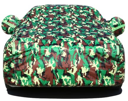 LHZPGC Autoabdeckung für Audi A2 8Z 2000-2005 5seat, Four Seasons Plus Velvet wasserdichte Sonnenschutz-Vollgarage fürs Auto,D-Camouflage Color
