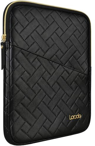 Lacdo Tablette Housse Protection pour 13 New iPad Air M3 M2 2025-2024, 13 iPad Pro M4 2024, 12.9 iPad Pro 6 5 4 3 2021-2018 avec Magic Keyboard Smart Keyboard Folio, Surface Pro 10, Noir élégant
