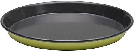 Riess, 0649-014, Pizzablech, Back- und Servierform Ø 32cm, PISTAZIE, Vol. (rec.): 1,7 Liter, Made in Österreich, LBH: 32,1x32,1x3,4cm, 0,889kg, Backform, Servierform, Kuchenform, Gasherd geeignet