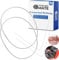 Dishwasher pump sump replacement seal, error E15, 2 pack, Ø 182 mm, with mounting wire, compatible with BSH 12005744, 12005317, 12026667, Bosch, Neff, Siemens dishwasher, pump sump sealing ring