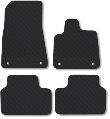 Volvo XC40 (2019+) [Electric] 5mm Rubber Car Mats | Heavy Duty Rubber Tailored Fit Floor Mats Full Coverage Durable Waterproof Accessories Easy Clean Anti Slip Made in the UK