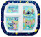 OM SUPPLIES Stitch Rectangular 3 Section Divided Breakfast Lunch Dinner Plate Reusable Childrens Kids Toddlers (Stitch)