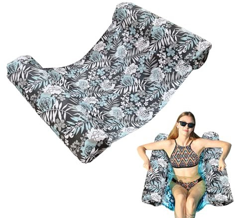 Hogvinnatil Aufblasbare Wasserhängematte, Pool Hängematte,Schwimmlounges für Erwachsene | Aufblasbarer Pool schwimmt Wasserhängematte Lounges, Mehrzweck-Schwimmzubehör