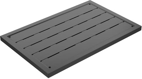 XMTECH Elemento de suelo, 100 x 65 cm, plataforma de ducha, placa de suelo antideslizante, alfombrilla de ducha antideslizante para interior y exterior, para ducha exterior, ducha de jardín, ducha y