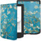 GIOPUEY Coque Compatible avec Vivlio Light/Light HD/Light HD Color, étui en Cuir, Coque arrière en Silicone Souple [étui à Rabat] Texture Semblable à Celle de la Peau - Flower
