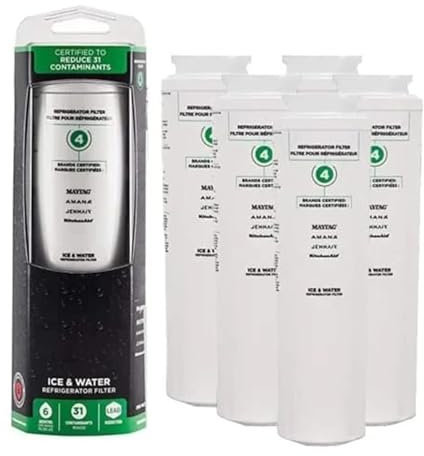 Refrigerator Accessories Water Filter, EDR4RXD1, ,Compatible for Maytag ,(UKF8001), Compatible for KitchenAid, Refrigerator Replace Water Refrigerator(5Pcs)