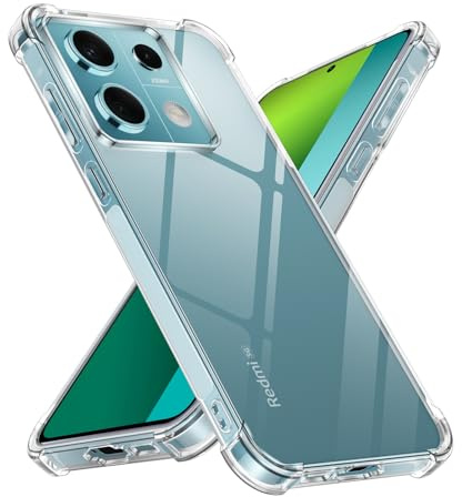 Yxnvixn Case for Xiaomi Redmi Note 13 Pro 5G / Poco X6 5G 6.67-inch,Crystal Phone Cover Transparent, Anti-Scratch and Shock-Absorption, Clear Slim Fit Soft Silicone TPU Phone Case