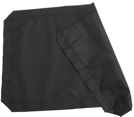 PENIKOKO Lit de Camp Chien Amovible Noir en Maille, Housse Lavable | Intérieur et Camping, Pliable et Facile à Monter, Lot Unique Couverture Seule