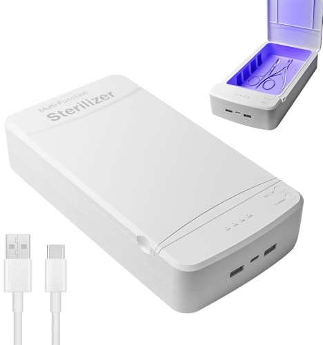 GAOUTO Tragbare Doppelschicht UV Lampe Sterilisator Professionelle UV LED Nägel Sterilisator Box für Nagelstudio Desinfektionsgerät
