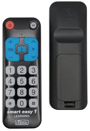 Lernfähige Classic Smart Easy 1 Universal Großtasten Fernbedienung - optimal für Senioren geeignet