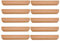 BQLZR Tirador de 128 mm de madera de la manija del gabinete Tire del armario Armario Tirador de la manija de muebles con centros de orificios para gabinetes de cajones Paquete de 10